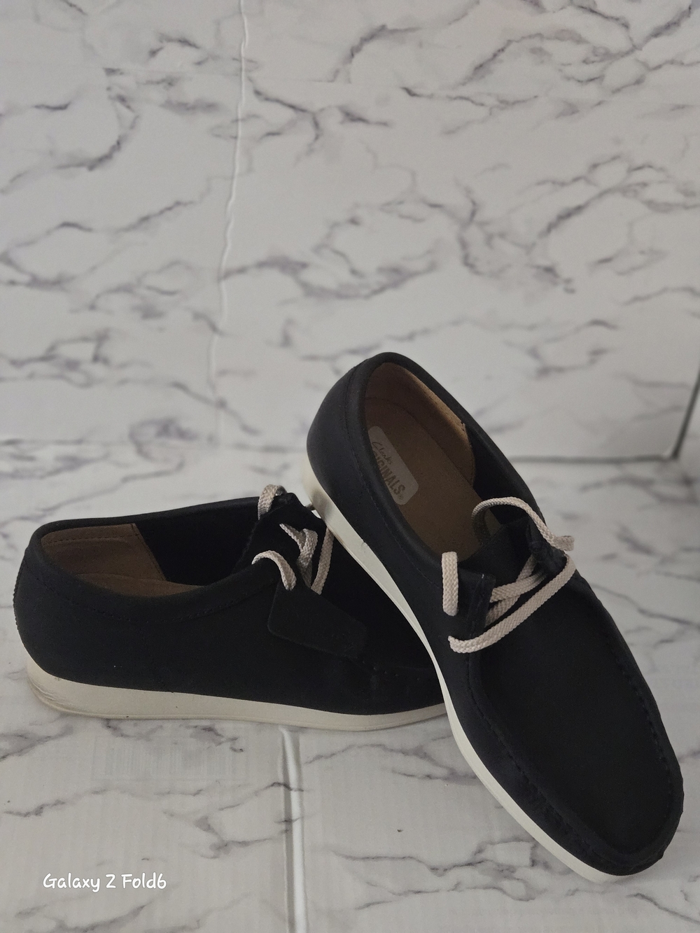 Clarks Men's Black Casual Canvas Lace-Up Shoes